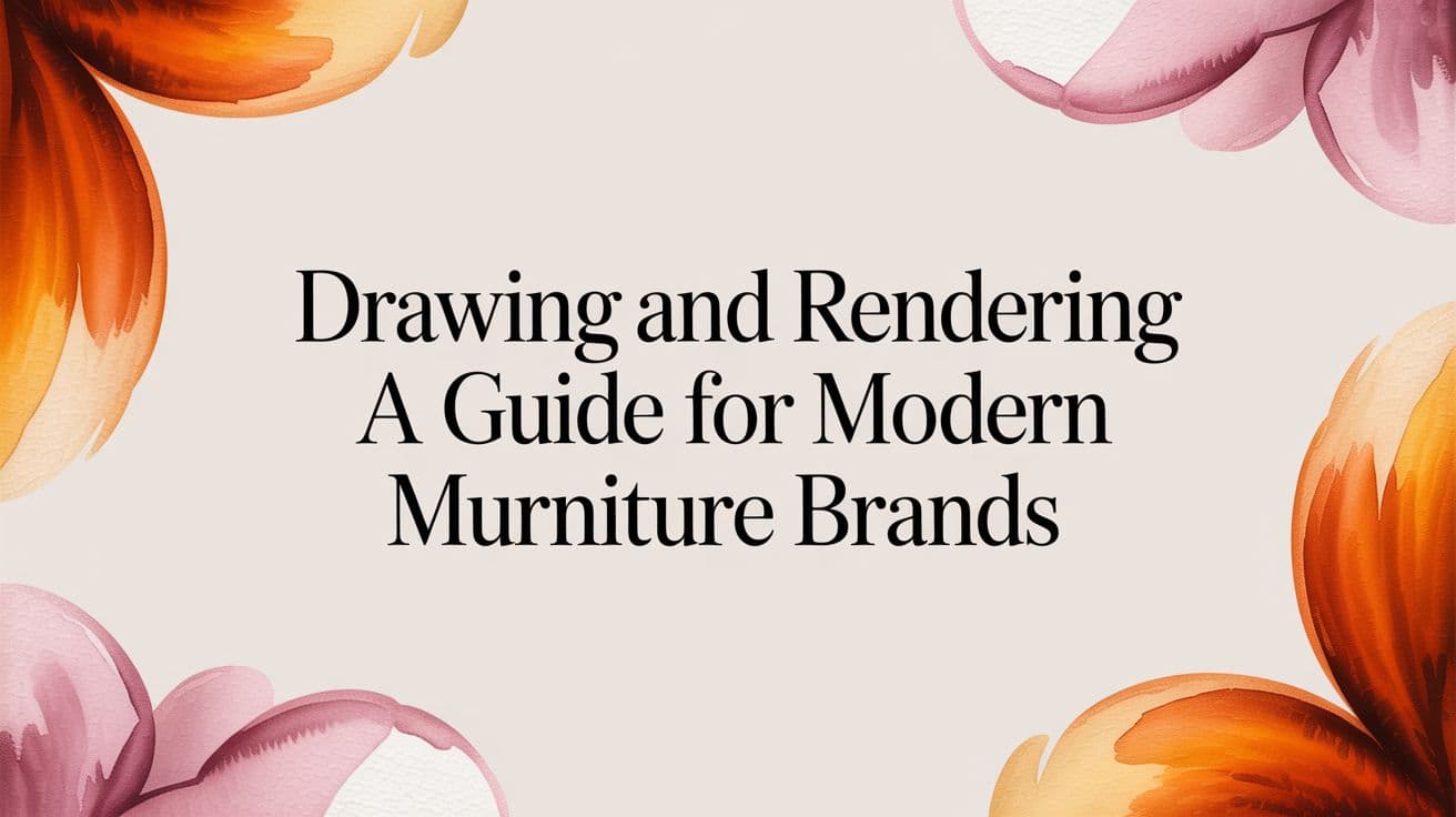 Drawing and Rendering A Guide for Modern Furniture Brands