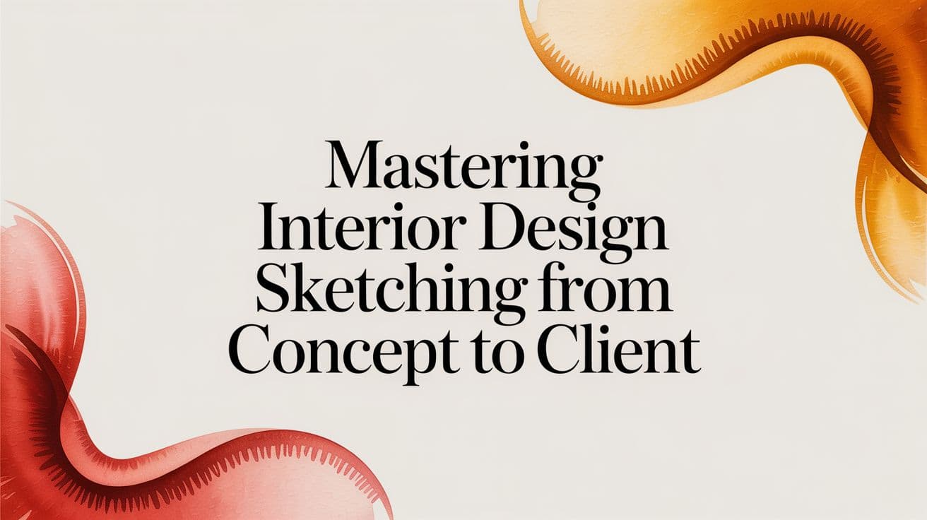 Mastering Interior Design Sketching From Concept to Client