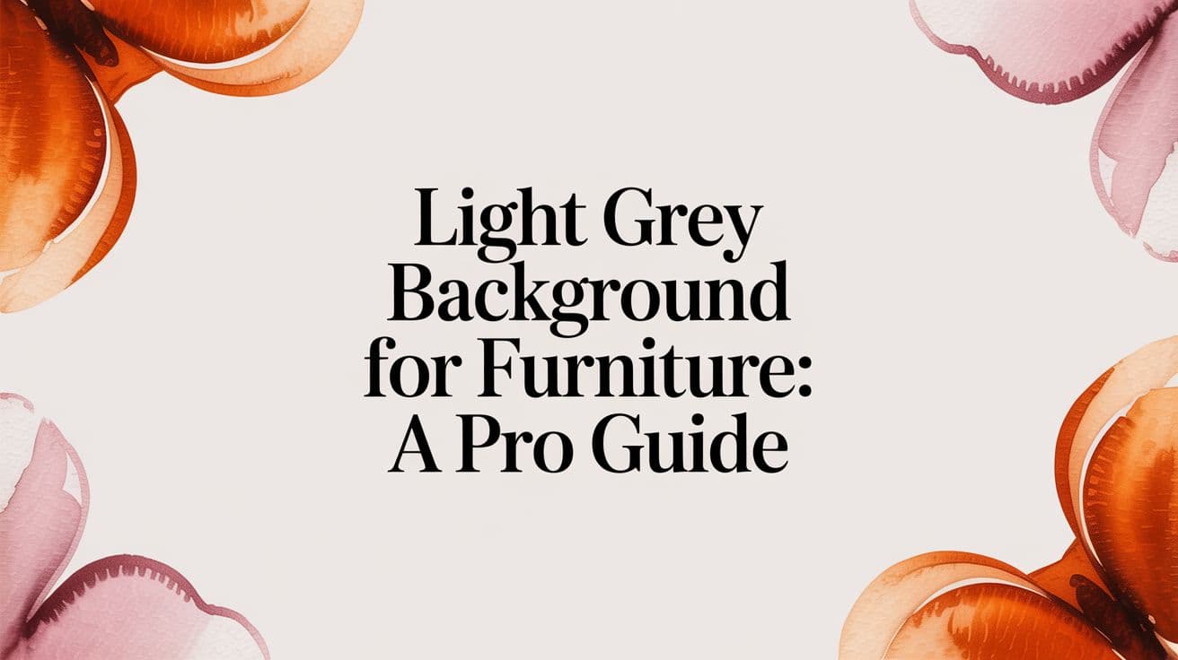 Light Grey Background for Furniture: A Pro Guide