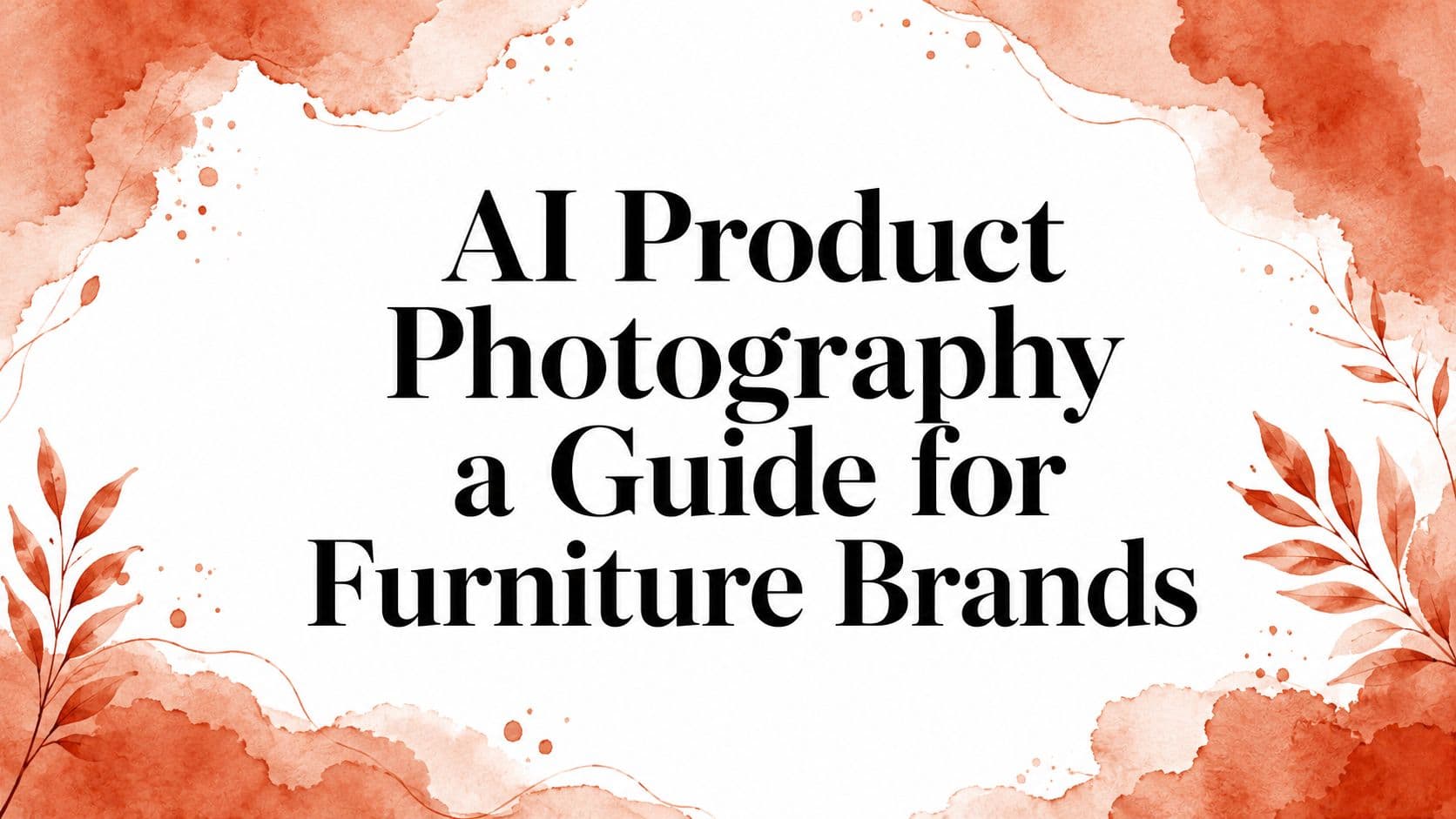 AI Product Photography a Guide for Furniture Brands