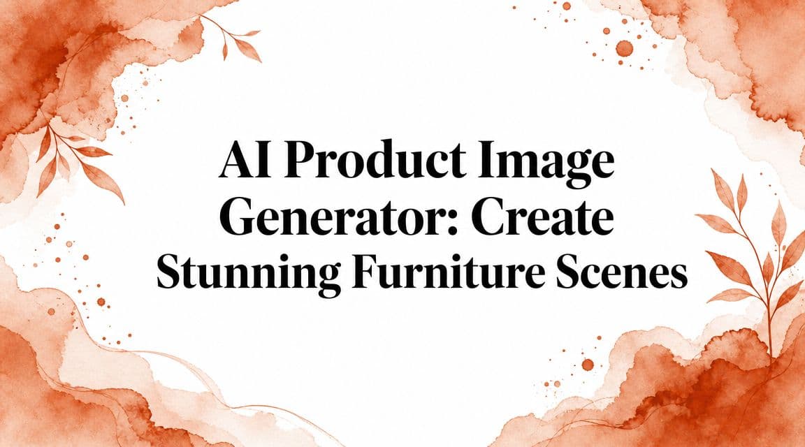AI Product Image Generator: Create Stunning Furniture Scenes
