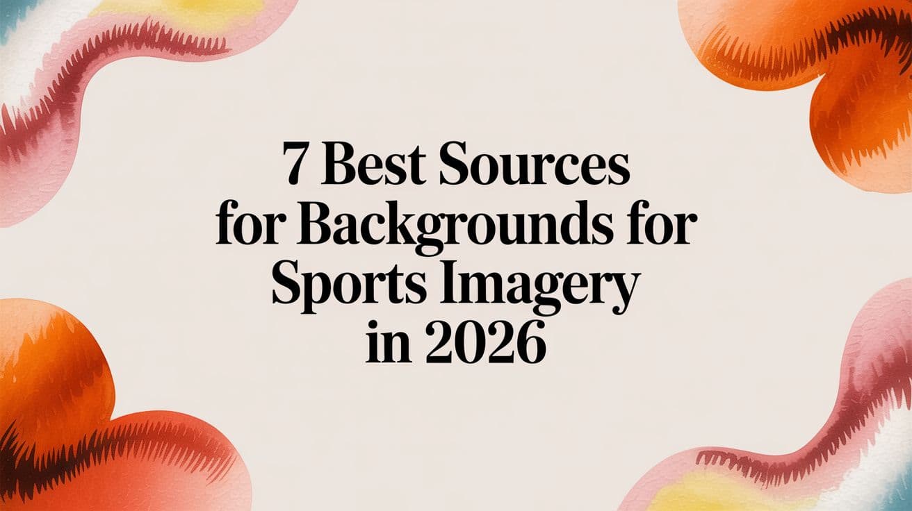7 Best Sources for Backgrounds for Sports Imagery in 2026