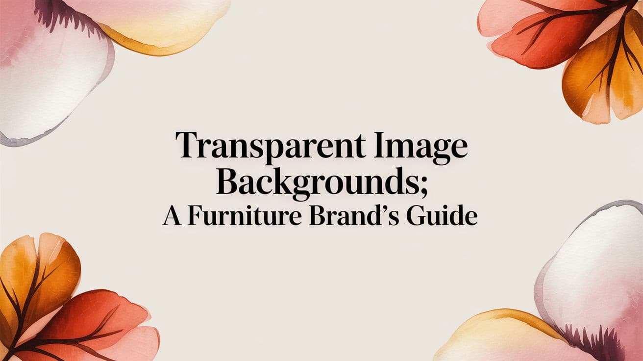 Transparent Image Backgrounds: A Furniture Brand's Guide